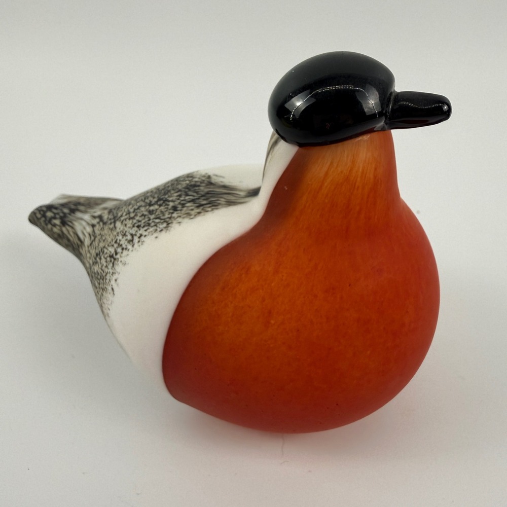 Iittala Birds by Toikka Bullfinch Punatulkku Oiva Toikka Finland Glass Bird